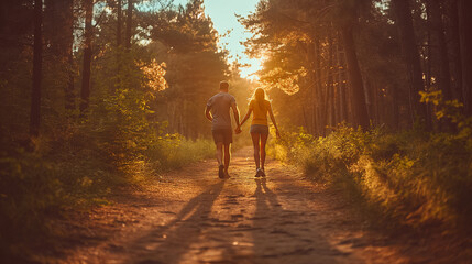 Happy couple enjoying life.