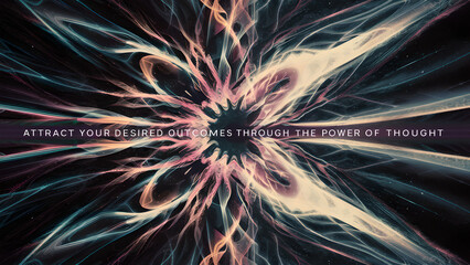 Attraction Energy: Abstract Illustration of Flowing Energy Representing the Law of Attraction