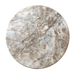 Marble stone table isolated on transparent background