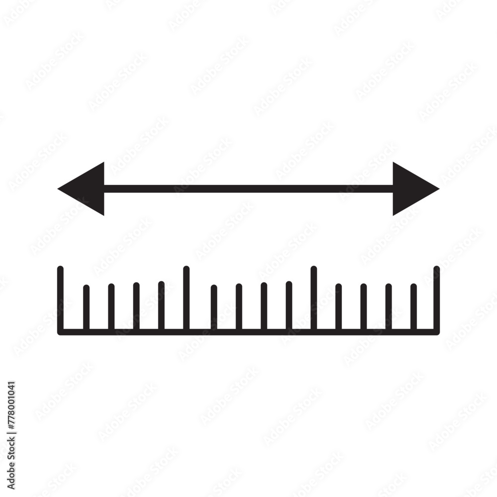 Poster height and width icon symbol simple design, eps10