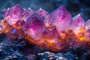 Exploring Macro Minerals: Geode Crystals - Generative AI