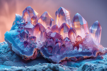 Exploring Macro Minerals: Geode Crystals - Generative AI