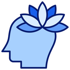 Mindful Wellness blue icon