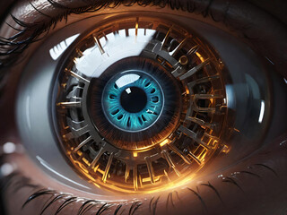 Sci-fi concept biomutant eye
