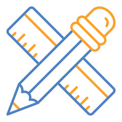 Ruler And Pencil Icon