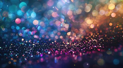 bokeh effect glitter colorful blurred abstract background for birthday, anniversary, wedding,glitter background  - obrazy, fototapety, plakaty