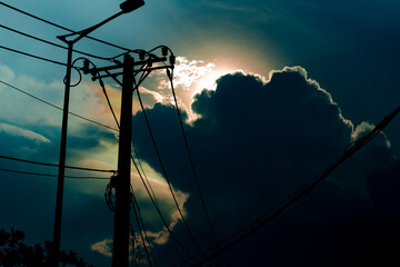 meaning we can see more blue than purple.Blue skies are created by a number of factors, Bloomer...