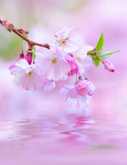 pink sakura flowers - 778010253