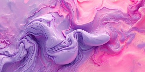 Abstract purple and pink liquid squishy design, a playful and vibrant wallpaper option 🎨💜💖 Adds a fun touch of color and texture to any room! #CreativeDecor - obrazy, fototapety, plakaty