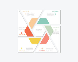 Vector Infographic label design template with icons and 6 options or steps. Can be used for process diagram, presentations, workflow layout, banner, flow chart, info graph.