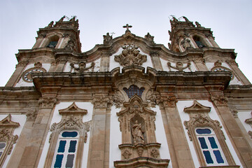 Chapel of the Sanctuary of Nossa Senhora dos Remedios, Lamego, Viseu, Portugal, Europe - obrazy, fototapety, plakaty