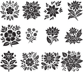 Flower Silhouette Vector Illustration
