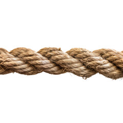 Barrier rope isolated on transparent background