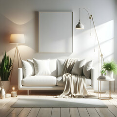 Simple Sophistication: Clean White Sofa