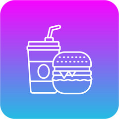 Fototapeta premium Fast food Icon