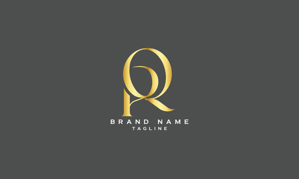 PRQ, PQR, RPQ, RQP, QRP, QPR, PQ, QP, Abstract initial monogram letter alphabet logo design