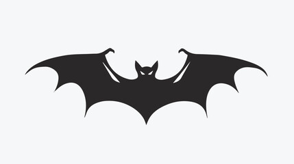 Bat silhouette icon vector design flat vector isolated
