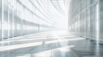 A white grid background with light and shadow effects.