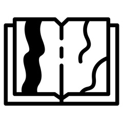 Book icon. Simple book symbol. Vector
