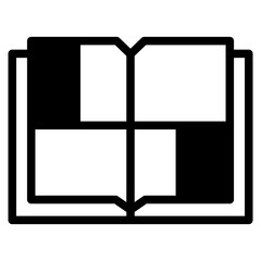 Book icon. Simple book symbol. Vector