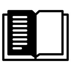 Book icon. Simple book symbol. Vector