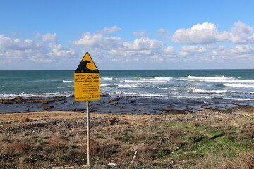 Road signs and directional signs on roads in Israel.