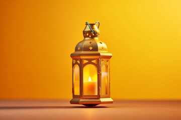 Eid mubarak and ramadan kareem greetings with islamic lantern and mosque. Eid al fitr background