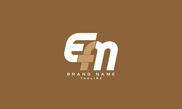 EFM, EMF, FEM, FME, MFE, MEF, EFN, ENF, FEN, FNE, NFE, NEF, Abstract initial monogram letter alphabet logo design