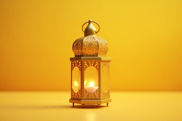 Eid mubarak and ramadan kareem greetings with islamic lantern and mosque. Eid al fitr background
