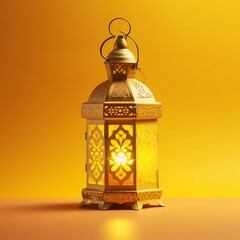 Eid mubarak and ramadan kareem greetings with islamic lantern and mosque. Eid al fitr background
