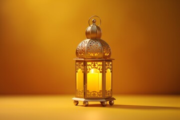 Eid mubarak and ramadan kareem greetings with islamic lantern and mosque. Eid al fitr background
