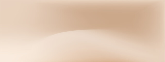 Nude tone Gradient. Beige colors Background with waves. Soft color texture. Minimal Vector illustration.