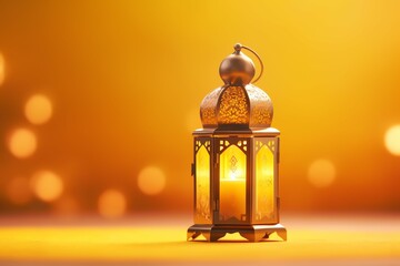 Eid mubarak and ramadan kareem greetings with islamic lantern and mosque. Eid al fitr background
