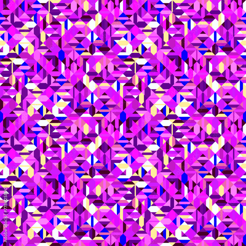 Aufkleber seamless geometric pattern background - abstract vector graphic design
