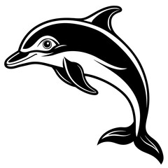 dolphin isolated on white