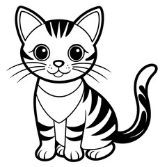 Fototapeta premium cartoon cat