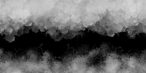 Abstract black and white fantasy watercolor background .splash acrylic black and white background .banner for wallpaper .watercolor wash aqua painted texture .abstract hand paint square stain backdrop