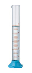 Glass graduated measuring cylinder