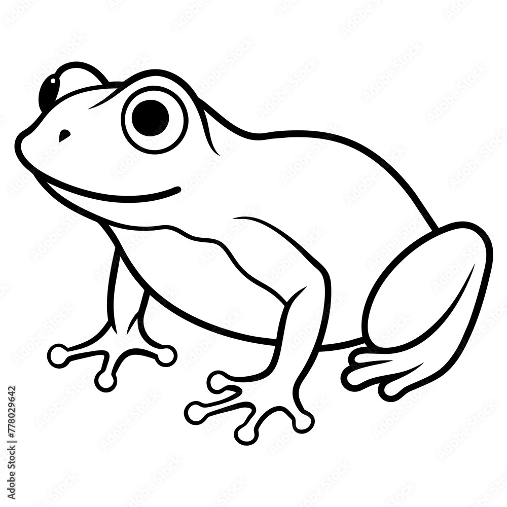 Poster frog on white