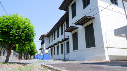 Tin Museum Building From The Side Yard, Taken From The Bottom View
