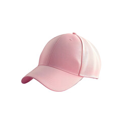 Fototapeta premium A close-up of a pink baseball cap on a Transparent Background