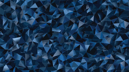 Dark blue Pattern. Seamless triangular template.