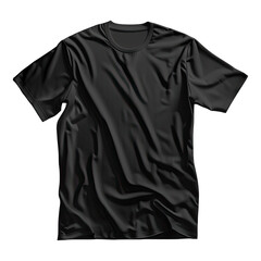 Black t - shirt isolated on white background
