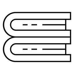 Book icon. Simple book symbol. Vector