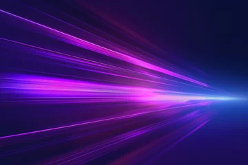 Foto op Canvas abstract motion background loop purple blue © Mert
