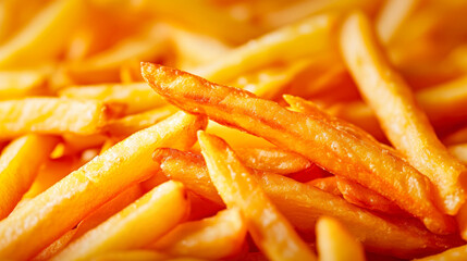 A Pile of French Fries Sitting Neatly Together