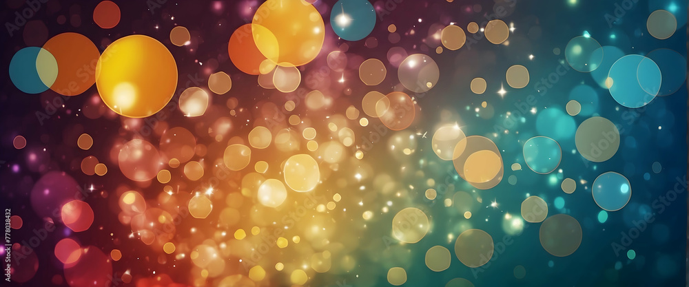 Poster for advertisement and banner as bokeh brilliance a vibrant bokeh effect that brings life to the back