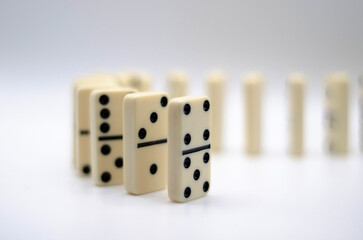 Lined up dominoes 2