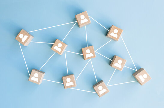 Communication between people. Find your soul mate. Simplified communication in corporate network hierarchy. Mental connection. Business relationship