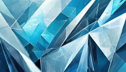 An abstract geometric background composed of a complex, crystalline structure